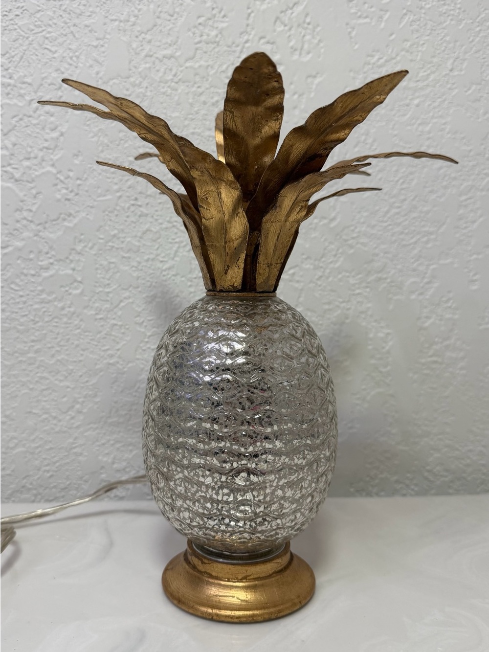 Pottery Barn Liza Brass Pineapple Accent Lamp - Home Accents